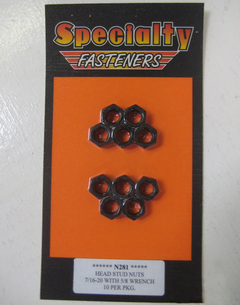 N281 ( 7/16-20) Head Stud Nut