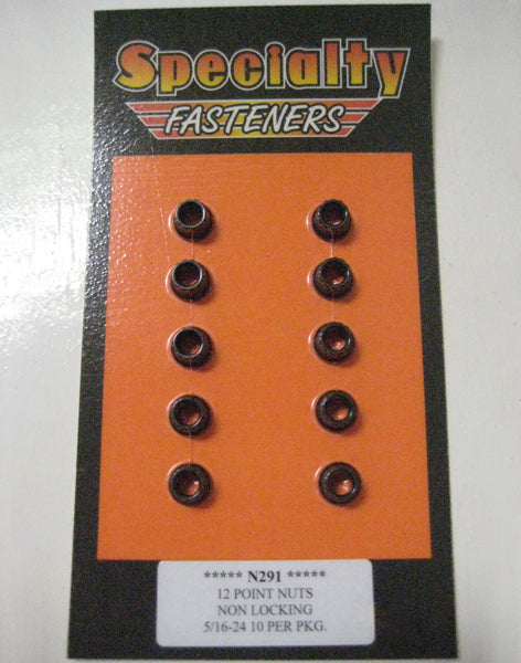 N291 (5/16-24) 12 Point Nut