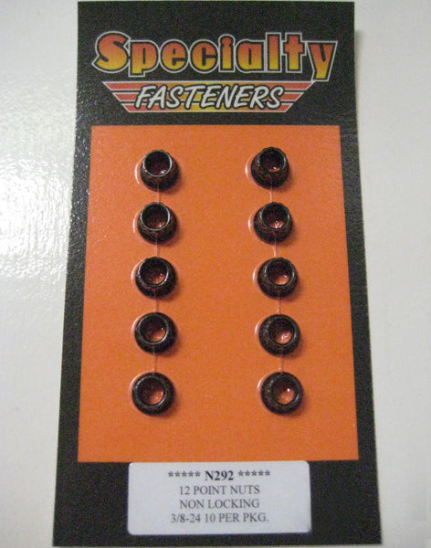 N292 (3/8-24) 12 Point Nut