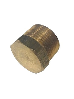 3/4" Brass pipe plug hex head.