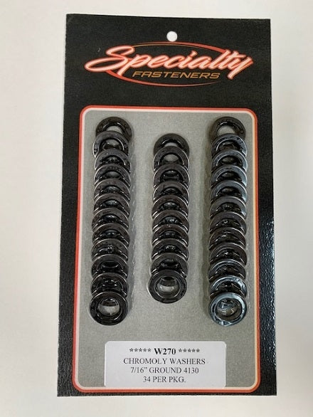7/16 Head bolt washers. 34 per pkg.