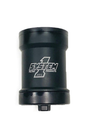 System 1 billet spin on filter.