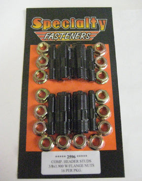 2596 (3/8 x 1.90") Header stud with Hex Flange nut: 16 per pkg.
