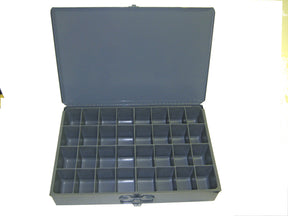 Large metal drawers. Great way to organize your fasteners.