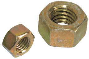 Grade 8 Hex Nut. Zinc plated yellow.