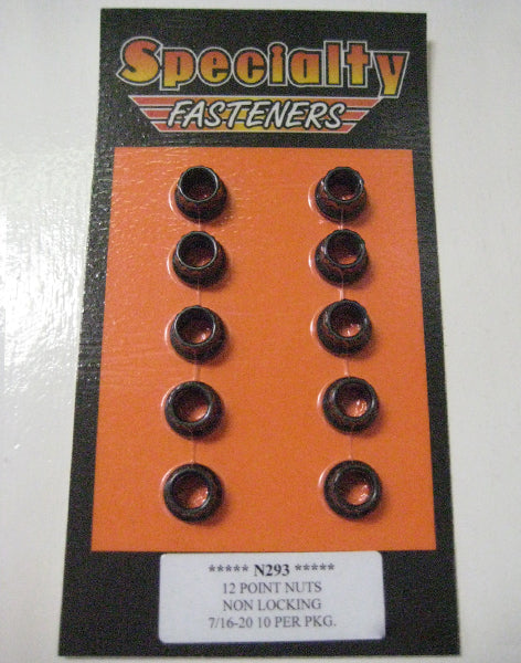 N293 (7/16–20) 12 Point Nut