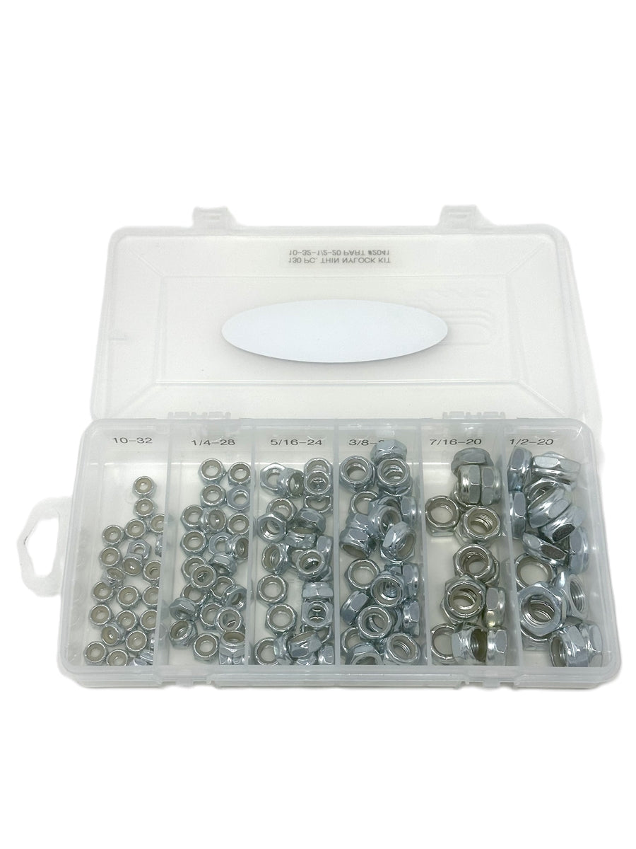 Silver Thin NylockKit Fine Thread