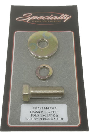 ( FORD CRANK PULLEY BOLT KIT (ALL EXCEPT 351C )