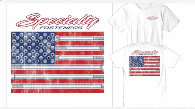 Specialty Fasteners American flag shirt