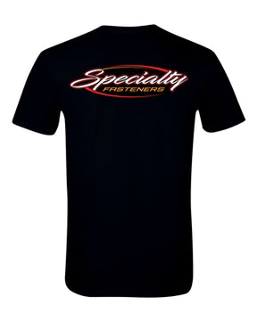 Specialty Fasteners logo tshirt