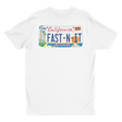 White License plate T-shirt