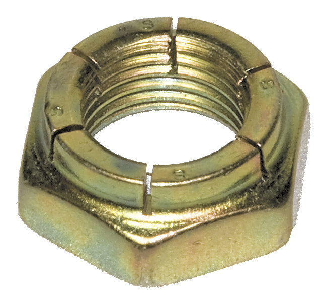 Flexloc Nuts Thin Height. All metal lock nut. Zinc Yellow.